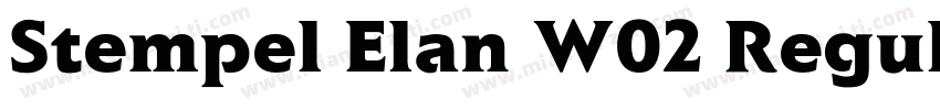 Stempel Elan W02 Regular字体转换